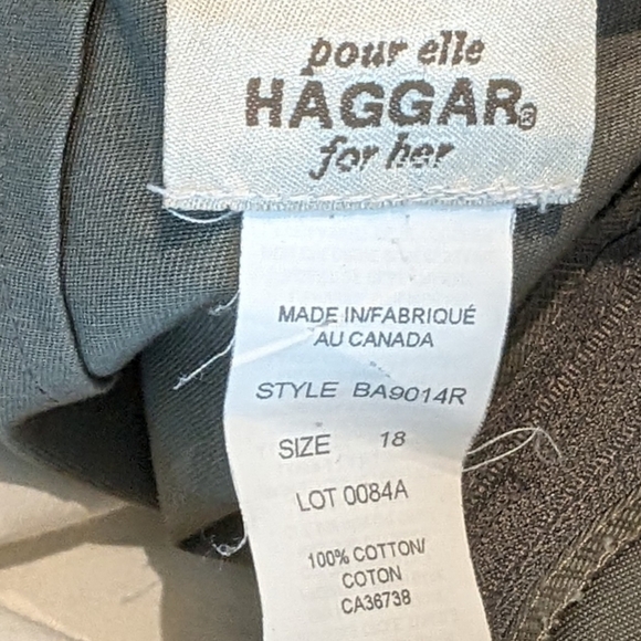 Vintage NWT cotton column skirt olive canvas denim sz 16 - Picture 5 of 5